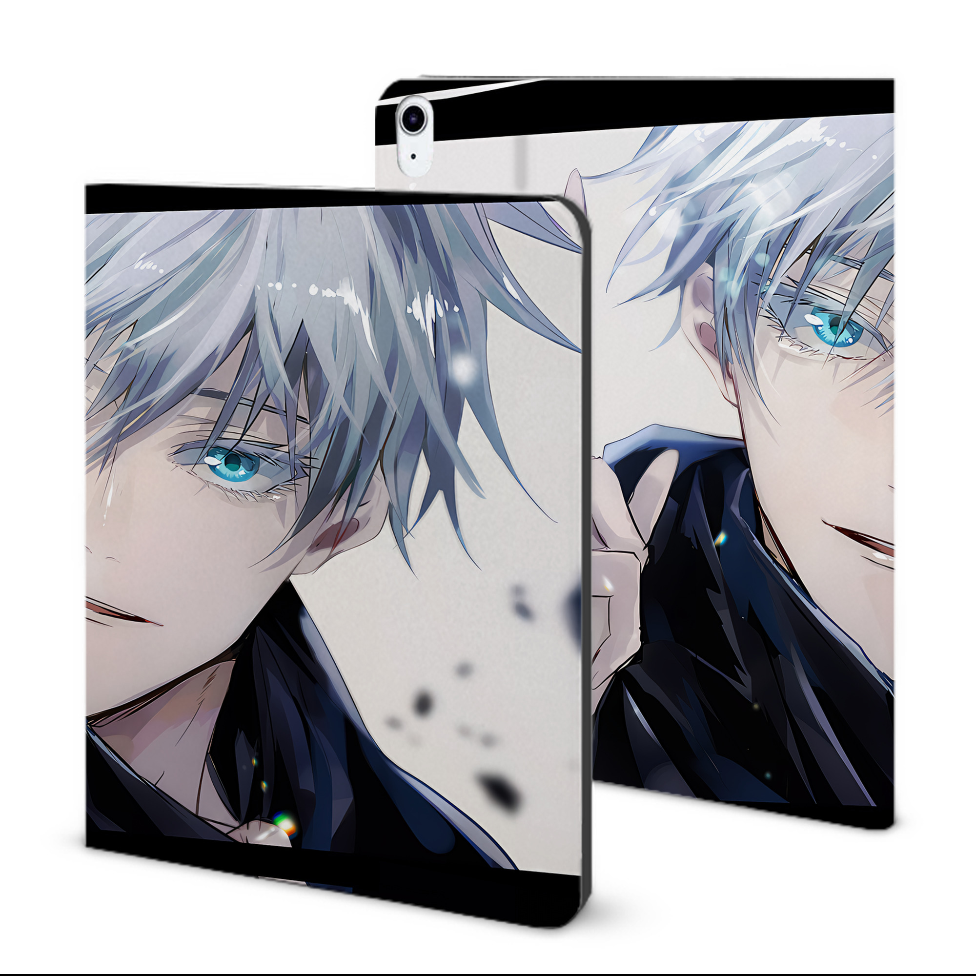 （画像用） 呪術廻戦 Jujutsu Kaisen IPad ケース ブック型 PUレザー TPU 耐衝撃 軽量 薄型 ペン収納なし 全面保護 IPad 各モデル対応
